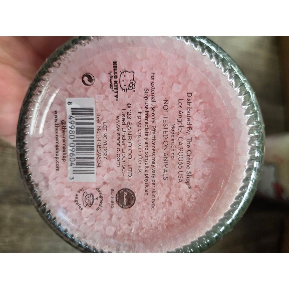 THE CREME SHOP x Hello Kitty Aromatherapy Bath Crystals Glass Jars Lot of 2 - Picture 3 of 3